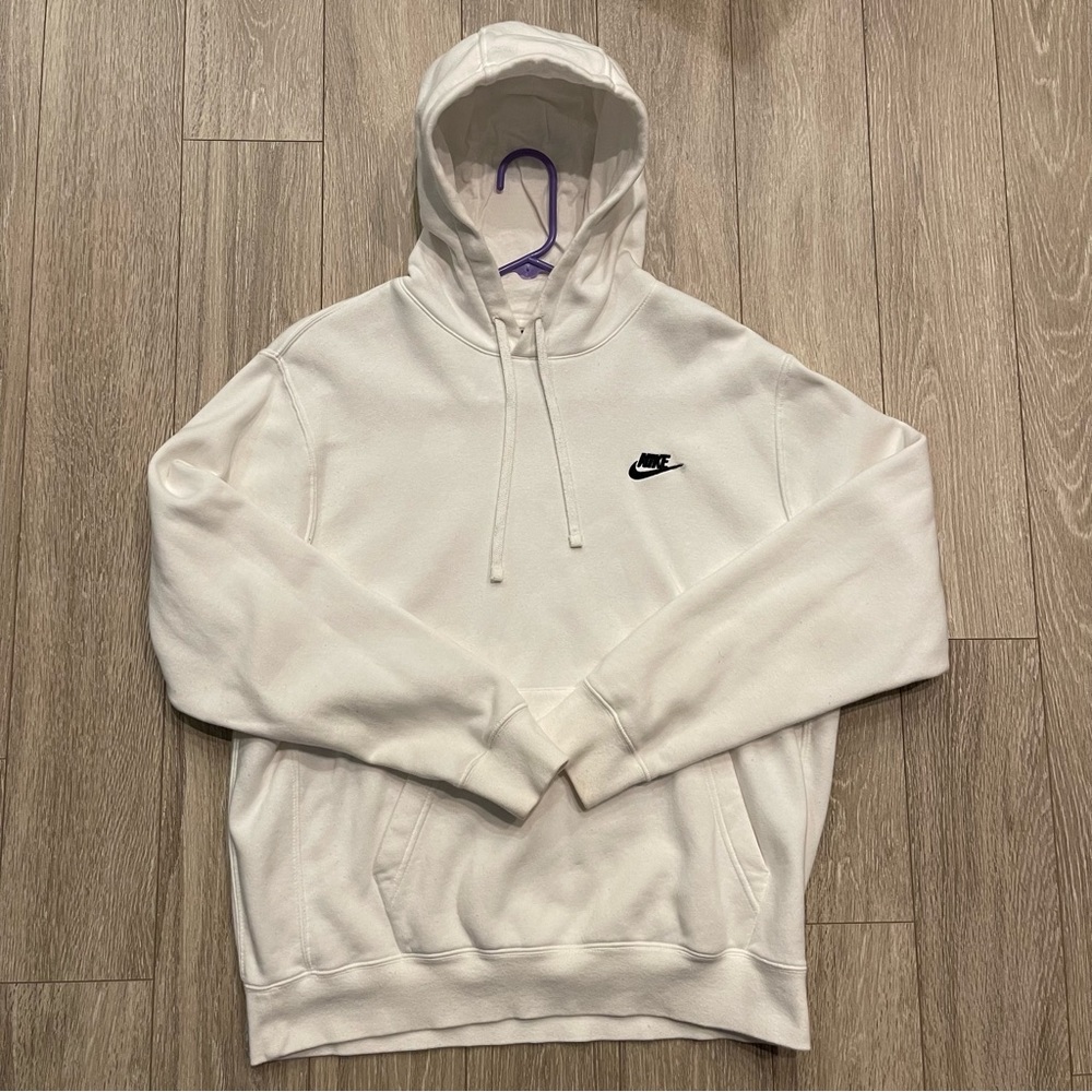 White Nike Pullover Hoodie